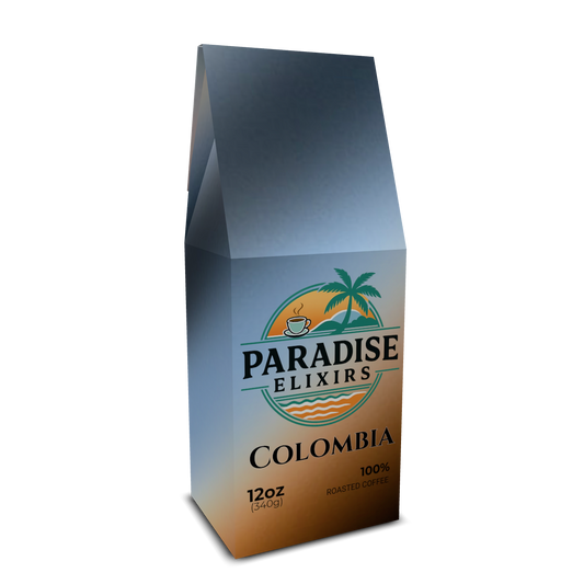 Paradise Elixirs "Colombia" Single Origin Coffee – Light-Med Roast – On Sale